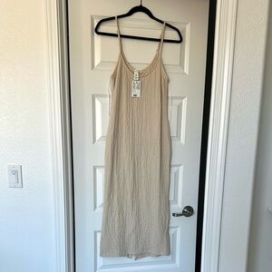 H&M Elegant Beige Maxi Dress